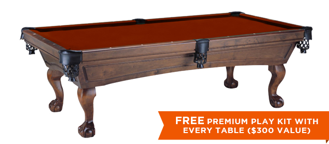 Marietta Black Pool Table