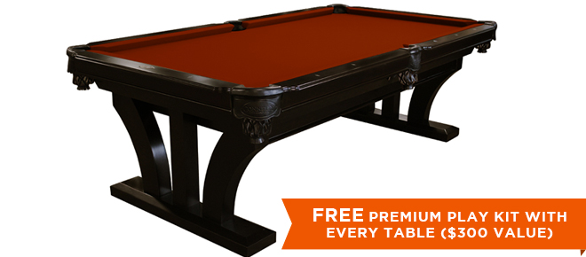 Marietta Black Pool Table