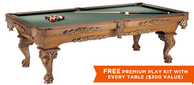 Marietta Black Pool Table