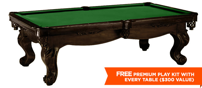 Marietta Black Pool Table