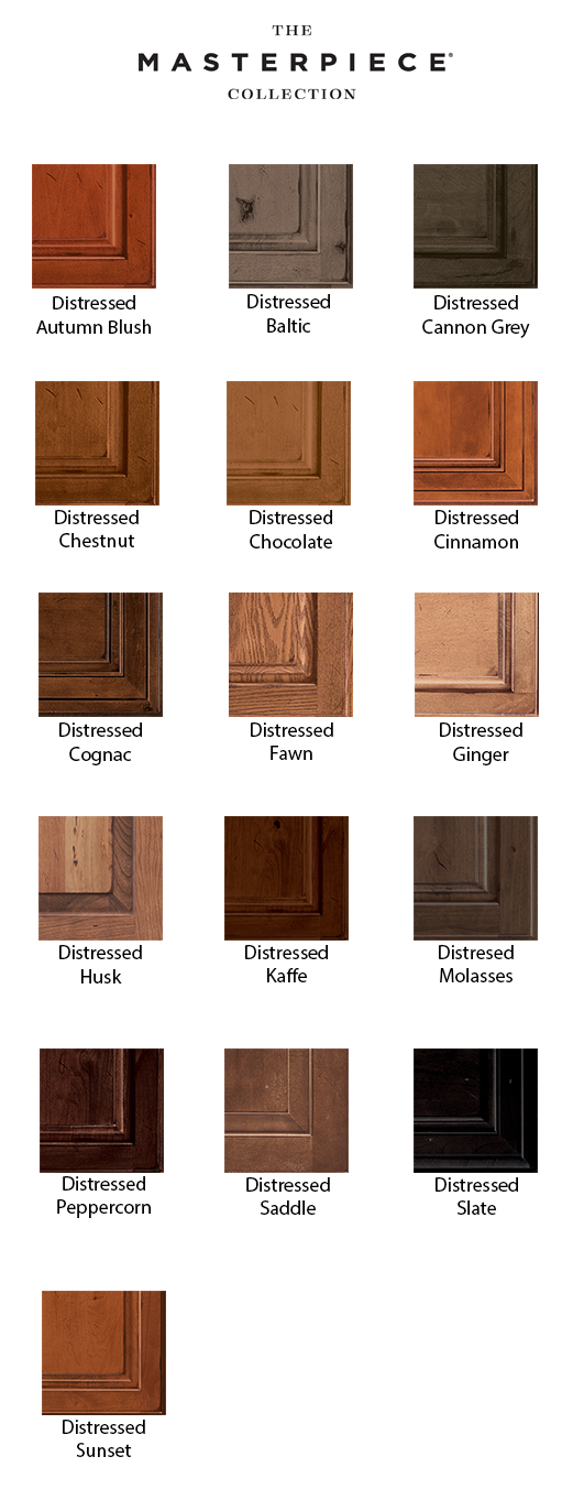 merillat cabinet finishes - distressed