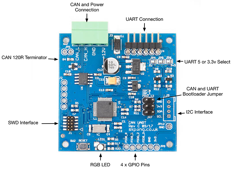 CAN Bus to UART Converter - Components