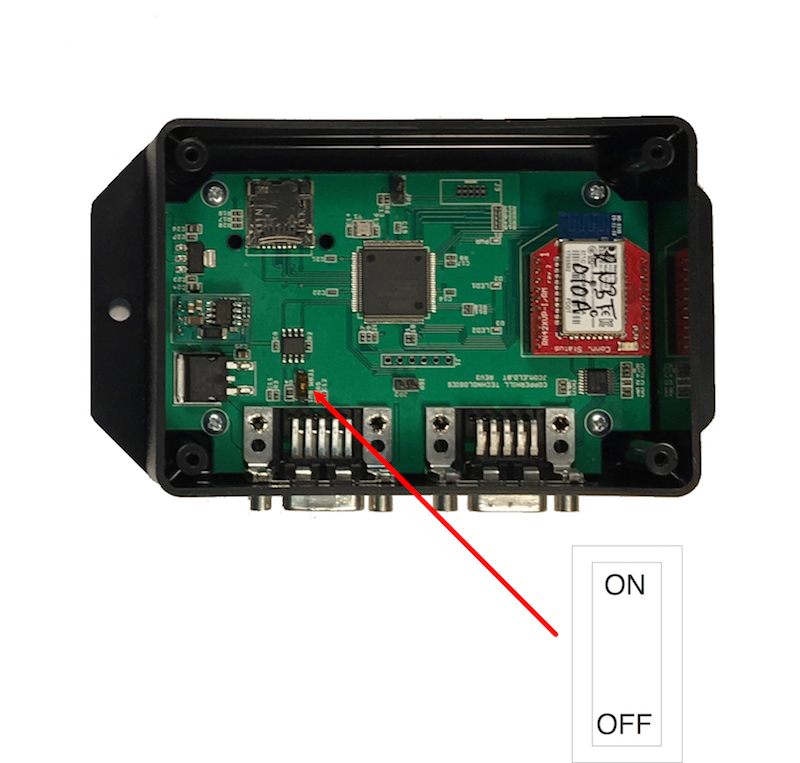 J1939 to Bluetooth Gateway - CAN Bus Termination Resistor Switch