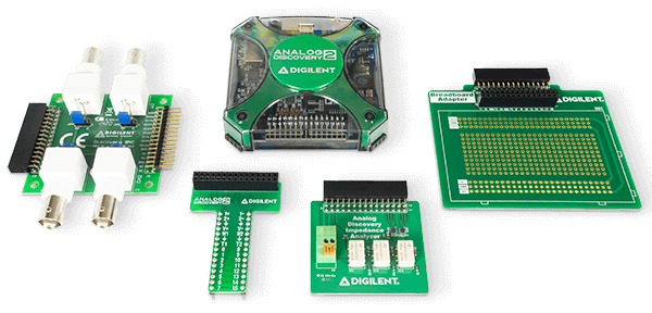 Analog Discovery 2 among compatible add-on boards