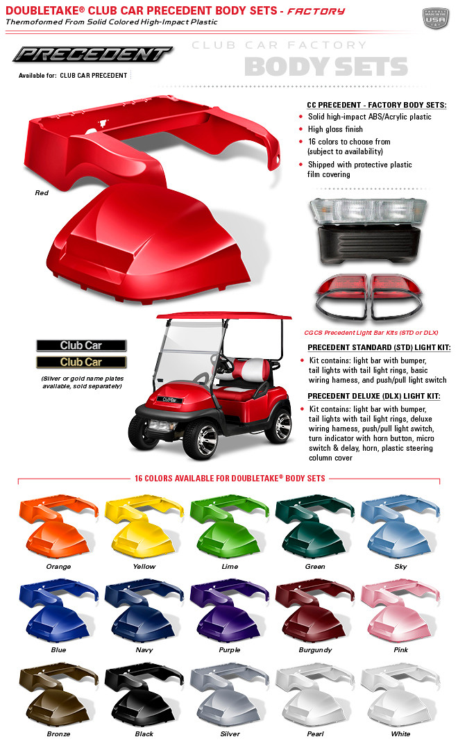Club Car Precedent Body Kits By Double Take Factory Oem