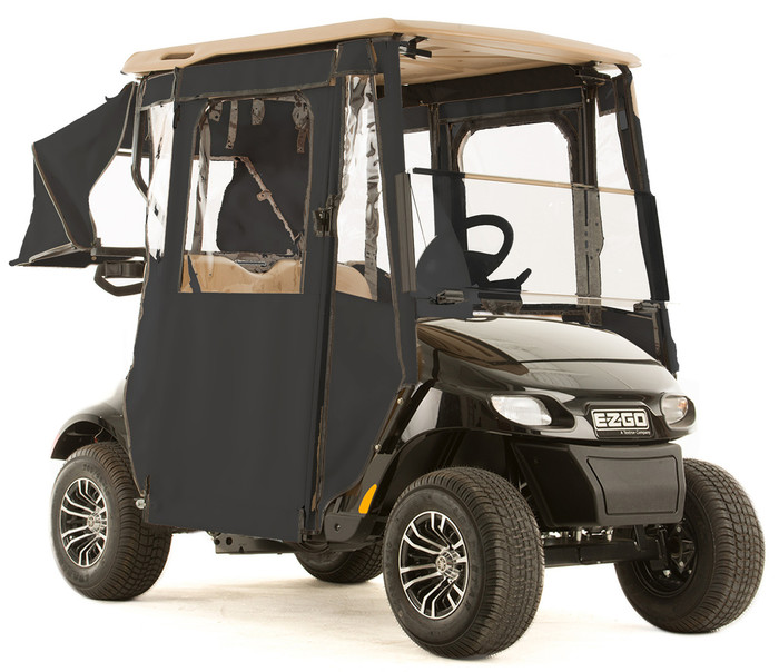 Ezgo Txt48 Door Lux 3 Sided Sunbrella Door Works Enclosure Ezgo Txt48 Door Lux 3 Sided Sunbrella Door Works Enclosure