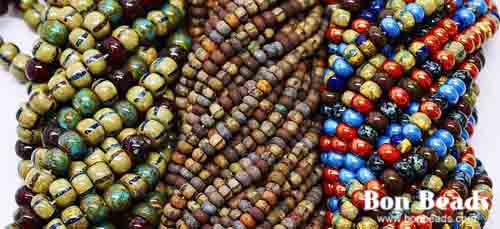 Over a dozen new aged seed bead mixes
