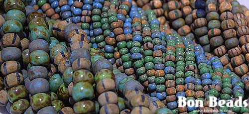 Restocked aged seed beads