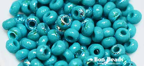 Etched seed beads