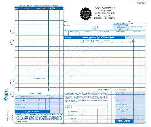 automotive repair form