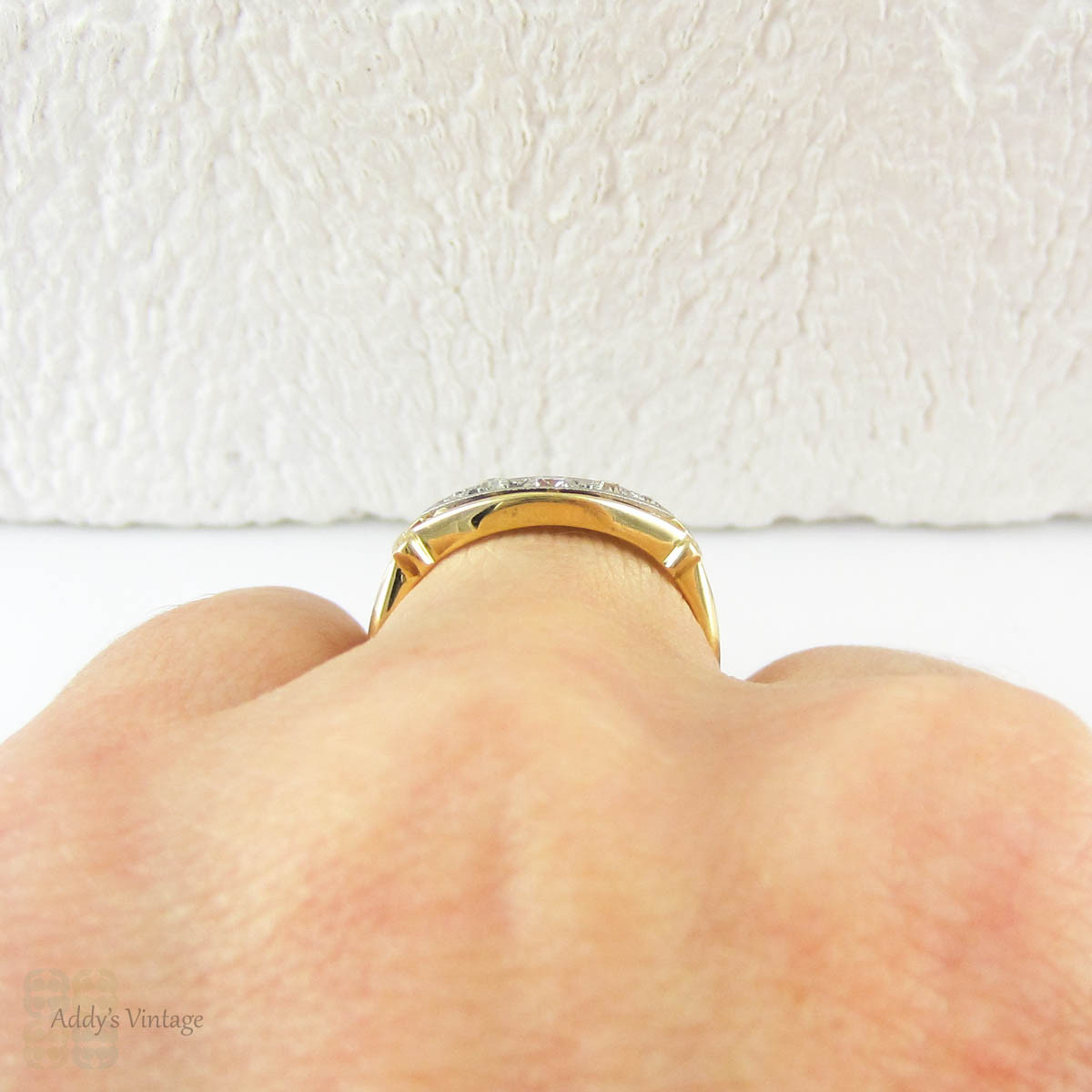 Vintage Half Hoop Diamond Ring Vintage Half Hoop Diamond Ring