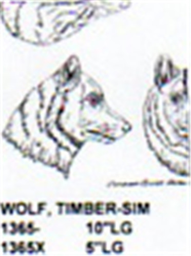 Timber Wolf Head Only 5" Long Carving Pattern