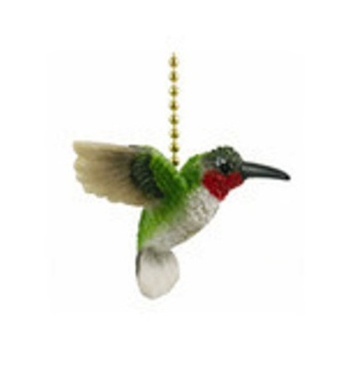 Garden Hummingbird Bird Porch Deck Ceiling Fan or Light Pull Three