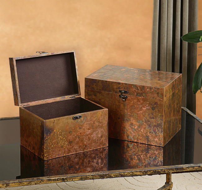 Copper Boxes (Set of 2)
