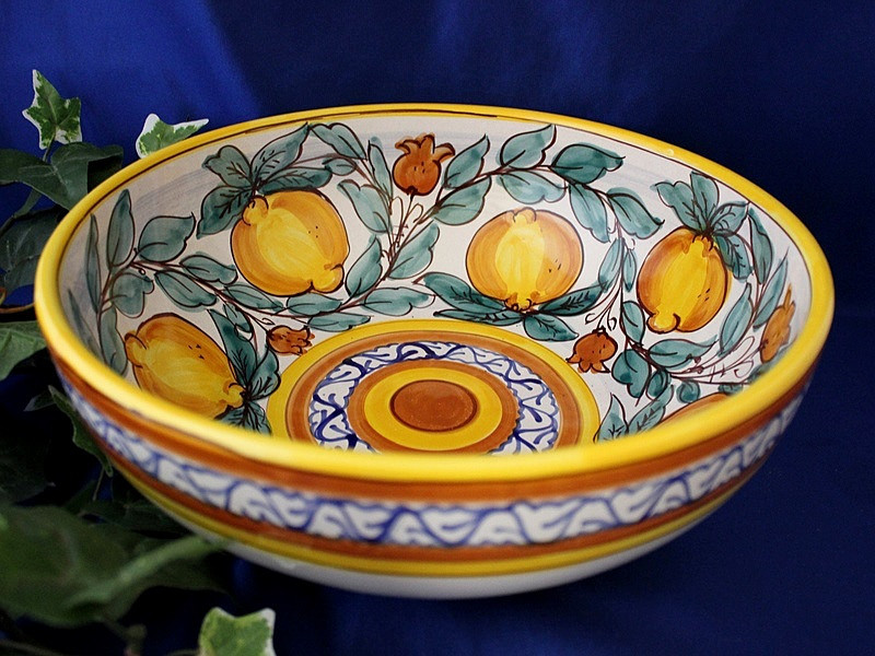 Sicilian Lemons Blanco Serving Bowl 12" / 14"