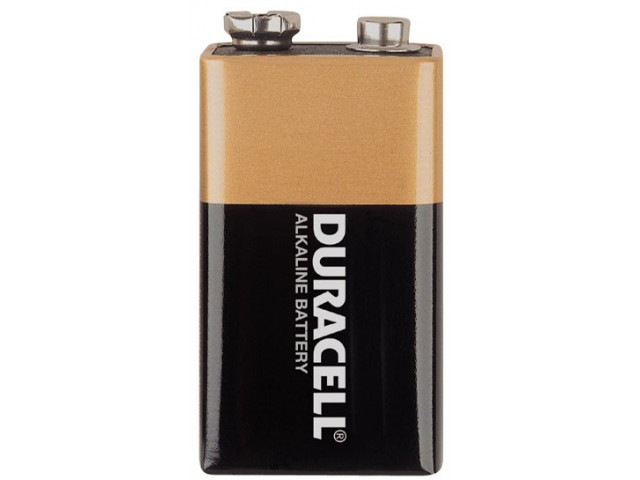 Duracell 9 Volt Alkaline Battery - MN1604 Coppertop