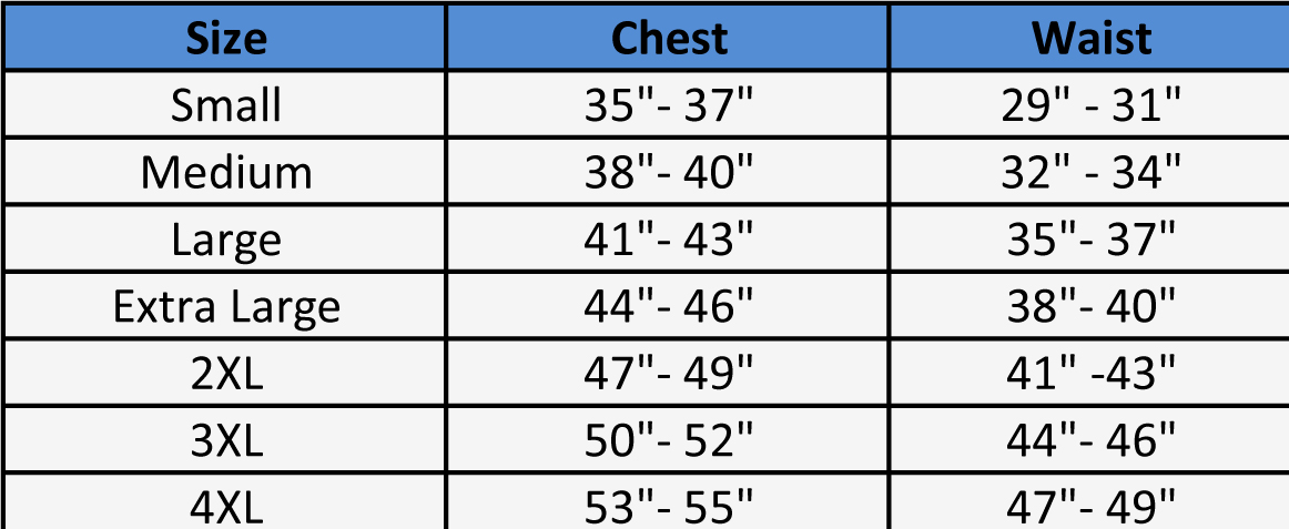 Rangemaxx Holster Size Chart