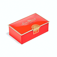 Louis Sherry Chocolates 2-Piece Vreeland Red Tin | James Anthony Collection