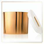 Thymes Frasier Fir Gilded Collection Gold 3-Wick Candle | James Anthony Collection