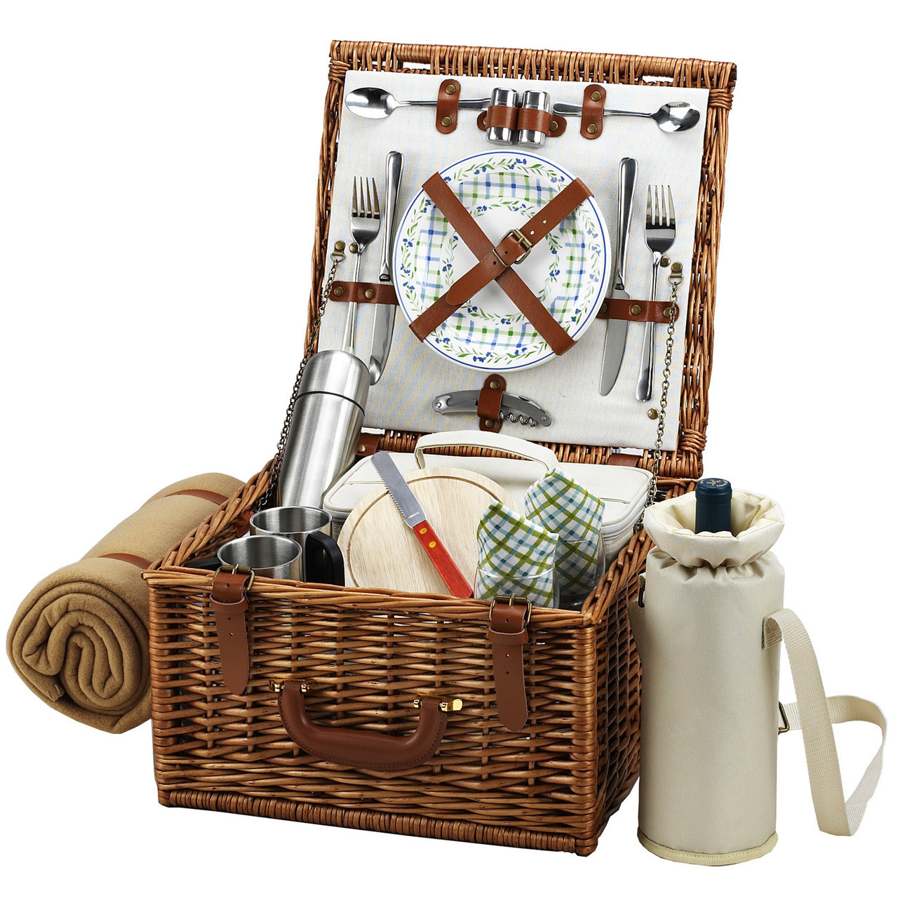 Picnic at Ascot Cheshire EnglishStyle Willow Picnic Basket with