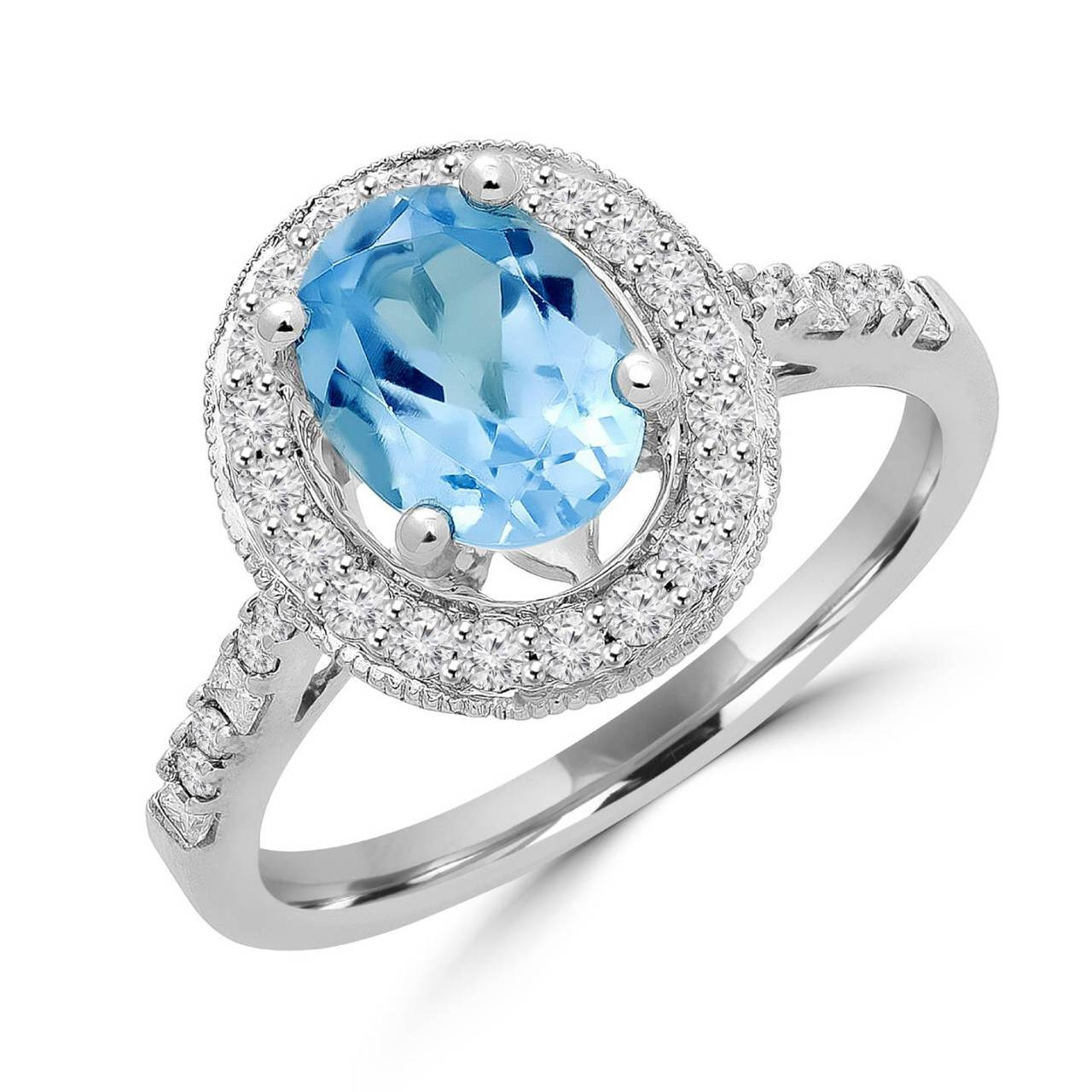 Blue Topaz Rings | Bijoux Majesty