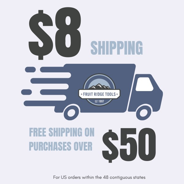 $8 Flat Rate Shipping to the 48 contiguous states