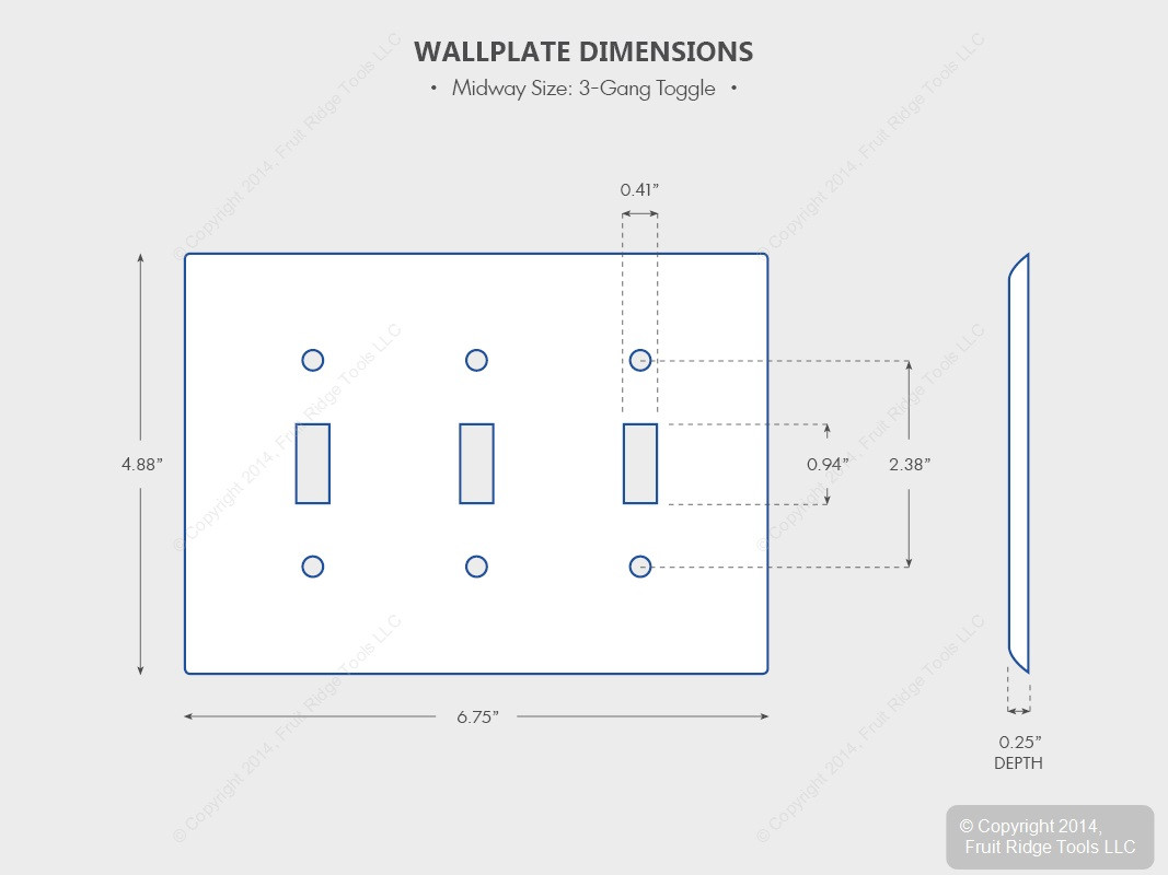 🏠 Shop Leviton Ivory 3Gang LARGE Light Switch Cover Plate Triple