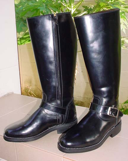 Police Patrol Boots Vibrum Oil Resistant Sole - Motorcowboy
