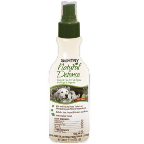 Sentry Natural Defense Natural Flea And Tick Spray For Dogs And Puppies 8oz Sentry Natural Defense Natural Flea And Tick Spray For Dogs And Puppies 8oz