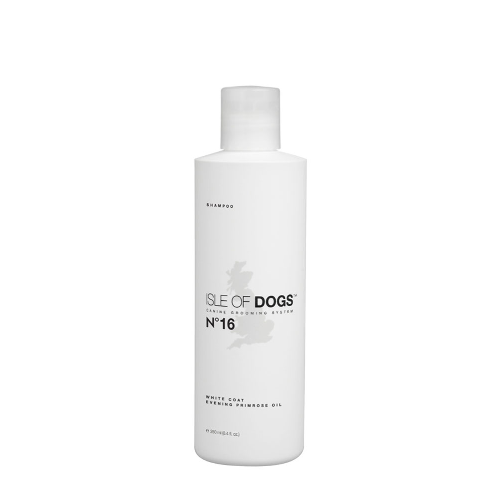 Isle Of Dogs Coature No 16 White Coat Evening Primrose Oil Shampoo 250ml Isle Of Dogs Coature No 16 White Coat Evening Primrose Oil Shampoo 250ml