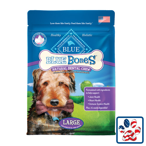 Blue Buffalo Blue Bones Natural Dental Chews Large 12oz Blue Buffalo Blue Bones Natural Dental Chews Large 12oz