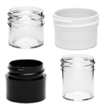 black-clear-white-plastic-cosmetic-jars.jpg Black, Clear, and White Plastic Jars