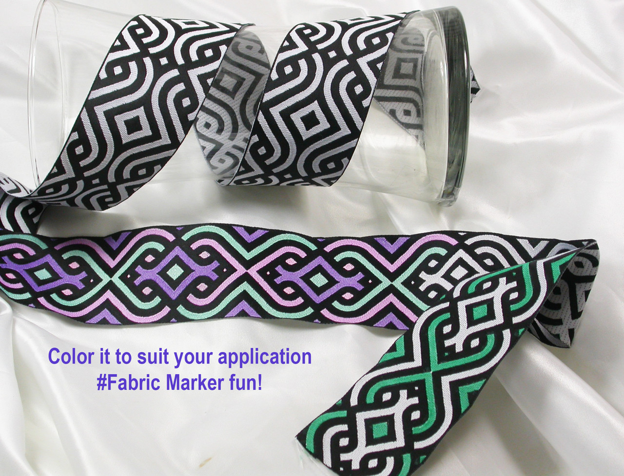 Jacquard Ribbon 2" Monochrome Fun (TJR1000) PATCHWORK PANDA LLC