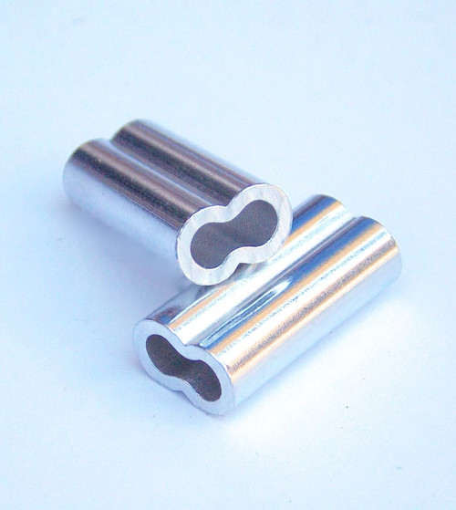 Aluminum Crimp Sleeve Double Barrel available in 1.5mm3.8mm 200Lb1