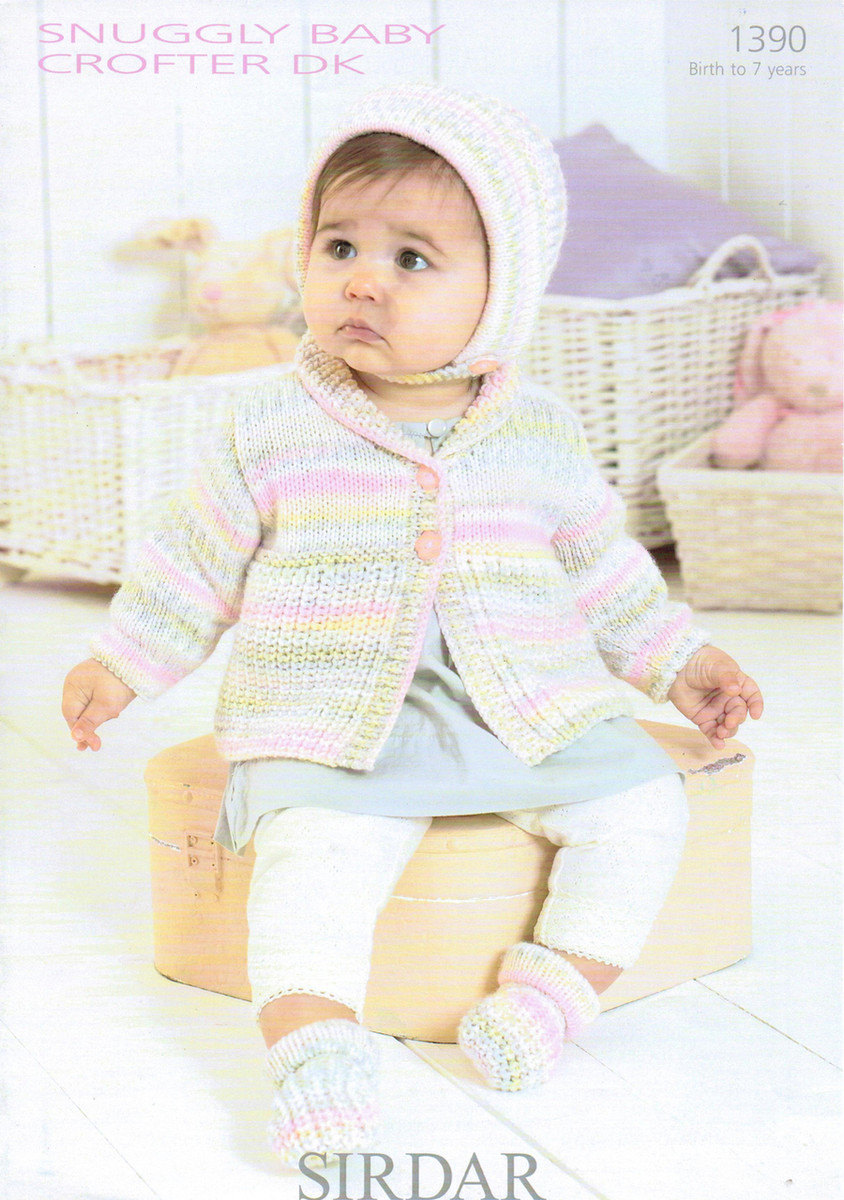 Sirdar Baby Blanket Hat Mittens /& Booties Baby Crofter Knitting Pattern...