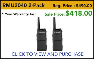 Motorola RMU2040 UHF Two Way Radio | Twowaycity.com