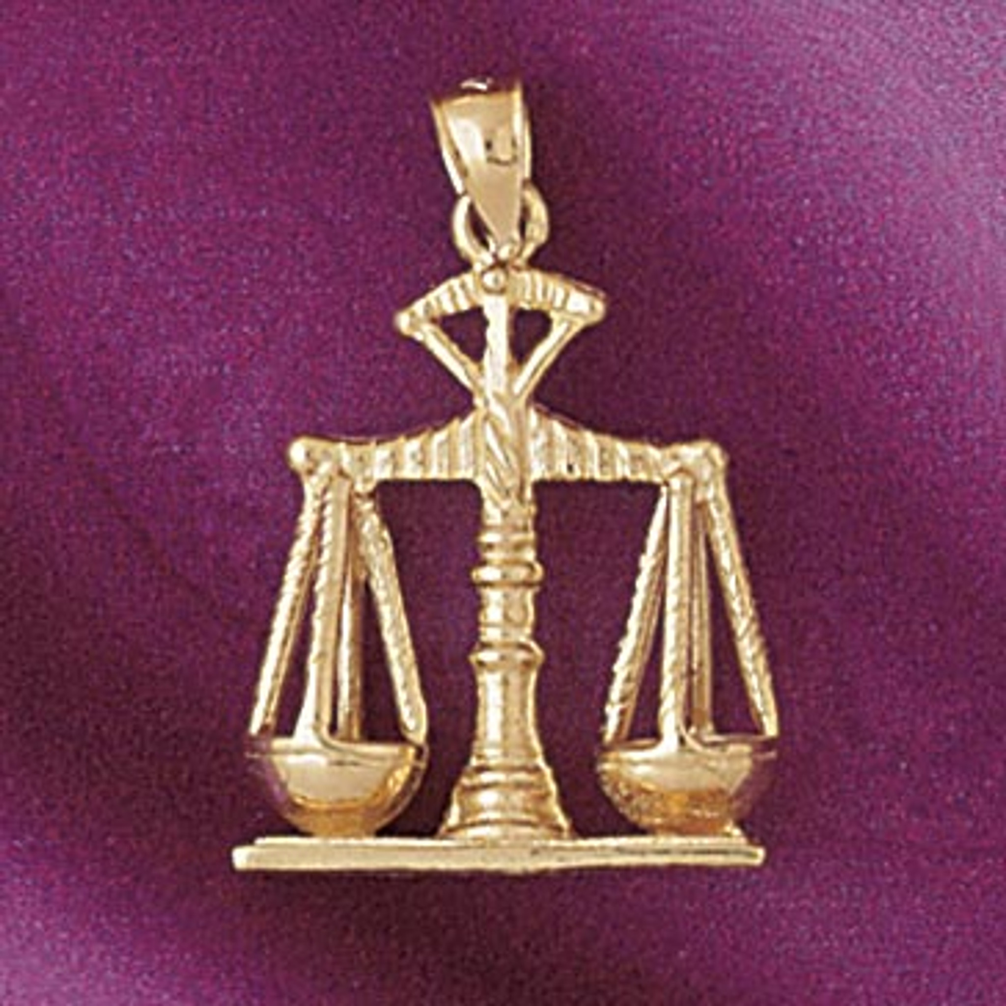 Justice Scale Charm Bracelet or Pendant Necklace in 14k Gold or Silver ...
