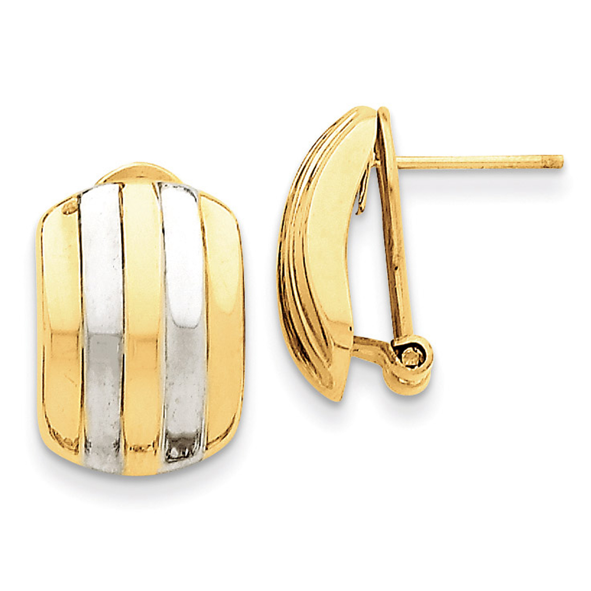 omega closure earrings