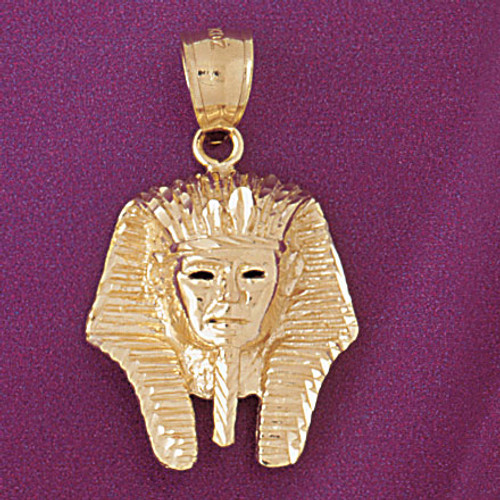 Egyptian Pharaoh Pendant Necklace Charm Bracelet in Gold or Silver 4794