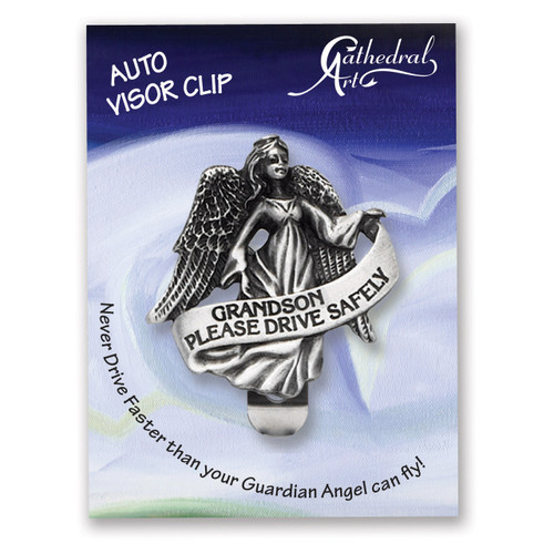 Drive Safely Grandson Visor Clip GM10923