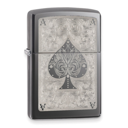 Zippo Ace Filigree Black Ice Lighter GM11231