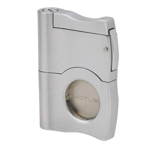 Lotus Brushed Chrome Punch Cigar Cutter GM3451
