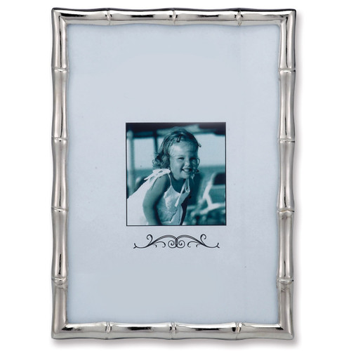 Silver-tone Bamboo 4 x 6 Inch Picture Frame GM9904
