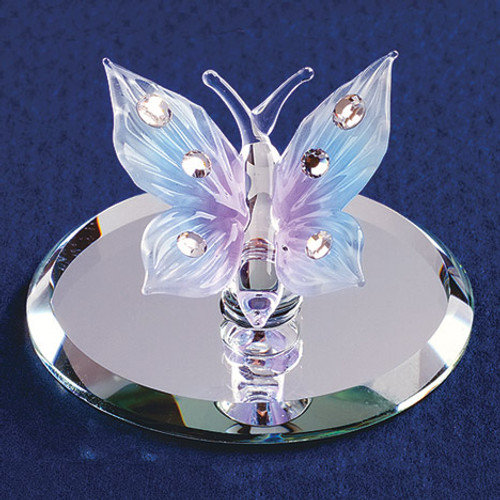 Blue Butterfly Glass Figurine GP1144