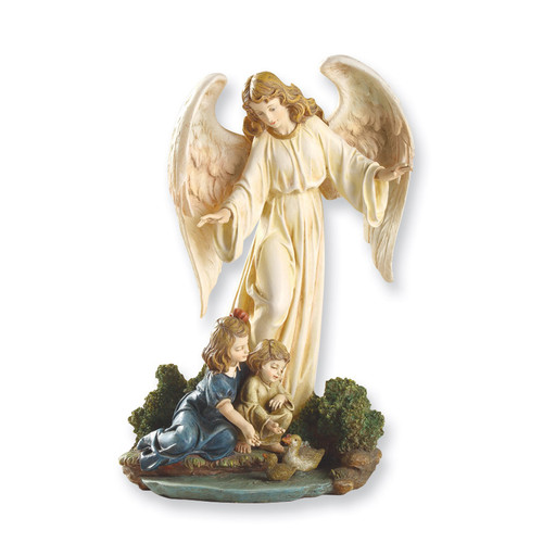 Josephs Studio Guardian Angel with Children Figurine GP7453