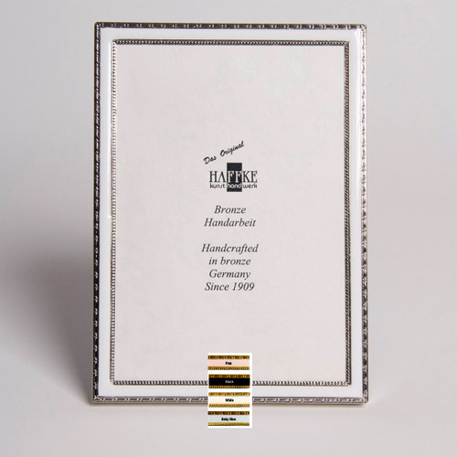 Haffke Silver Enamel Picture Frame without Rose 4 x 6 Inch