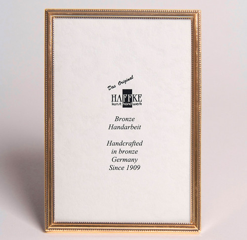 Haffke Beaded Bronze Picture Frame 5 x 7 Inch