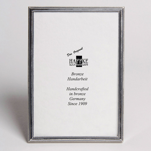 Haffke Beaded Silver Picture Frame 4 x 6 Inch