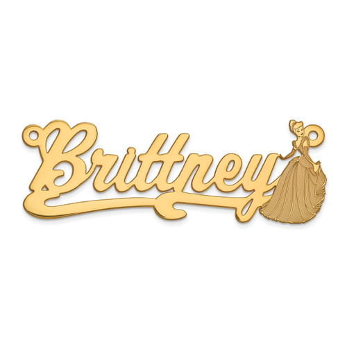 Disney Nameplate 14k Gold XNA486Y
