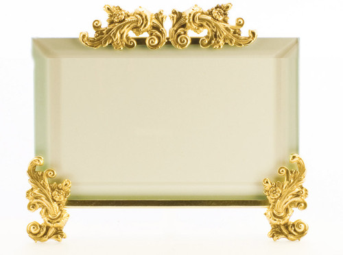 La Paris Acanthus 4 x 6 Inch Brass Picture Frame - Horizontal